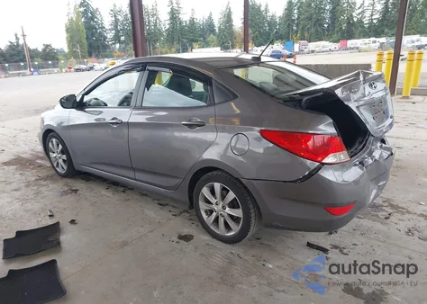 2014 Hyundai Accent Gls z USA, uszkodzony, nr VIN KMHCU4AE1EU754751